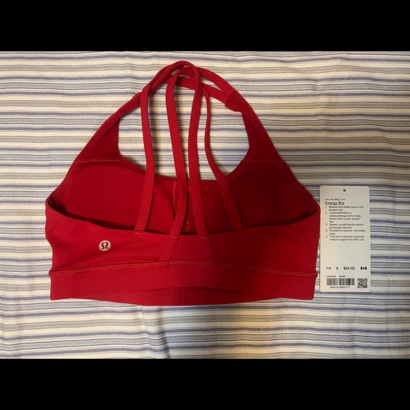 Lululemon Red Energy Bra size 6 NWT 🎈 - Picture 8 of 9